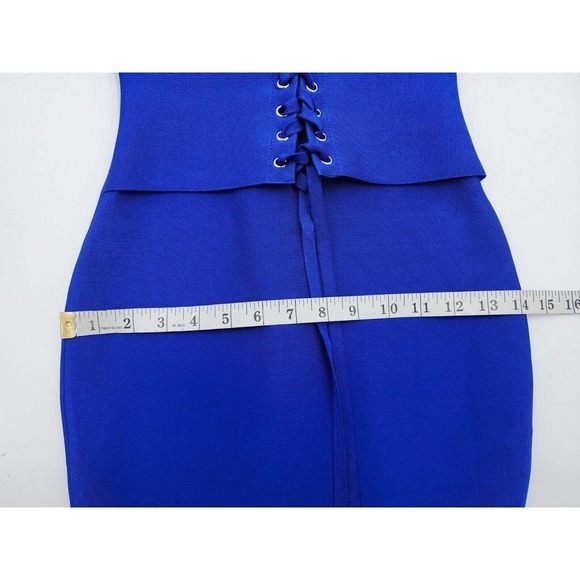 Elliatt Kim Bodycon Cobalt Blue Sleeveless Corset Midi Dress Women's Size XS - Picture 8 of 12